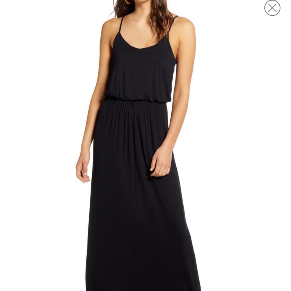 Never worn Lush Black Maxi Dress